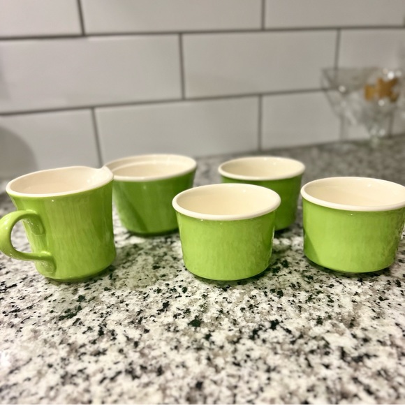 1960s Mid Century Modern, Retro Lime Green‎ Coffee Accessories USA Branded Set - Picture 15 of 15